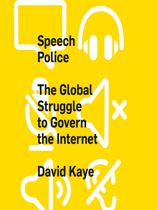 Title details for Speech Police by David Kaye - Available